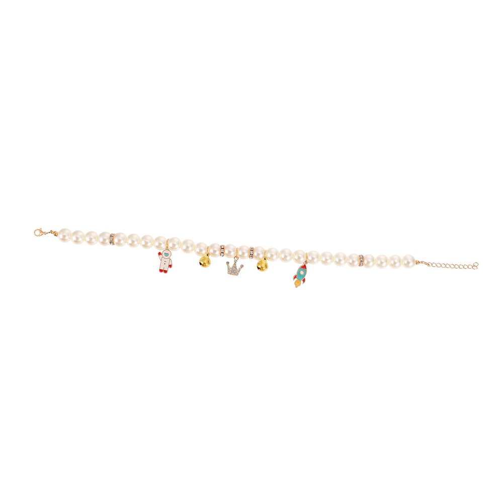 Decorative Gold Cat Collar with Bell, Adjustable