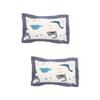 Abaodam 2-Piece Travel Pillowcase Set for Girls, Dinosaur Cartoon Design, Machine Washable, Envelope Closure view 1