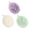 3-Piece Solid-Color PE Bath Sponges for Shower and Bath view 1