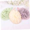 3-Piece Solid-Color PE Bath Sponges for Shower and Bath view 2
