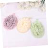 3-Piece Solid-Color PE Bath Sponges for Shower and Bath view 3