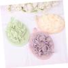3-Piece Solid-Color PE Bath Sponges for Shower and Bath view 4