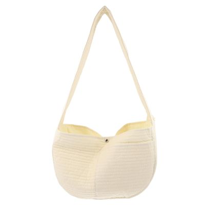 Kisangel Beige Polyester Pet Carrier Sling for Small Dogs and Cats