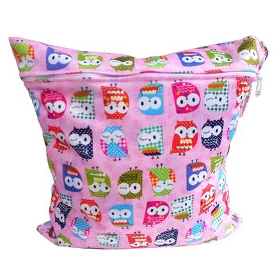 Abaodam Washable Waterproof Wet Bag with Colorful Owl Print