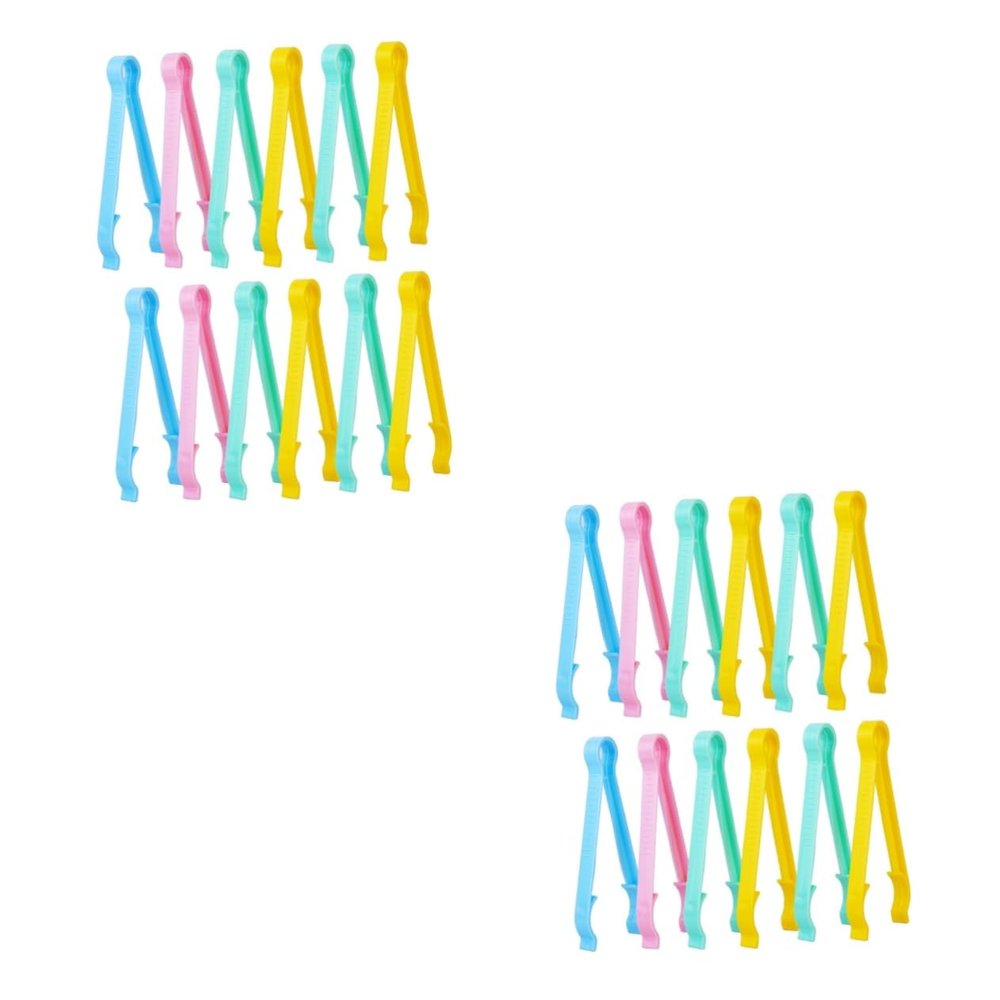 Abaodam 24-Piece Multifunctional Milk Bottle Clips, Safe and Practical Bottle Holders, Blue, Green and Yellow, Lightweight