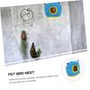 BESPORTBLE 4-Piece Hanging Bird Nests for Parrots, Warm Winter Hammocks for Indoor Use view 3