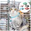 Kisangel Stylish Cat Collar Nylon 5-Pack with Cat Head Buckle view 3