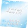 18-Pc. U-Shaped Alloy Rhinestone Starfish Hairpins view 2