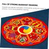 ifundom Tibetan Singing Bowl Cushion Small 13cm with Round Non-Slip Mat for Buddhist Singing Bowls and Meditation view 4