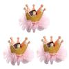 Kisangel 3-Piece Adjustable Golden Crown Birthday Hats for Cats and Dogs view 1