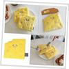 Kisangel High-Quality Plush Snuffle Mat for Pets, Cheese-Shaped Food-Searching Mat with Squeaky Elements view 3