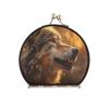 NYYYTTTEU Wolf Art Folding Compact Makeup Mirror for Handbags and Travel view 1