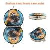 NYYYTTTEU Watercolor Red Panda Folding Makeup Mirror for Handbags and Travel view 3