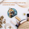 NYYYTTTEU Watercolor Red Panda Folding Makeup Mirror for Handbags and Travel view 4