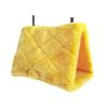 Yardwe 2-Piece Cozy Hanging Bird Hut and Hammock for Parrots and Budgerigars, Yellow view 3