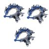 MAGICLULU 3-Piece Rhinestone Crystal Hairpin Set view 1