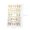Healvian 12 Sheets 3D Butterfly Nail Stickers, Self-Adhesive Silver Nail Art Stickers for DIY Nail Art and Manicure Accessories, Random Style view 2