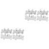 INOOMP 8-Pack Waterproof Engraved Dog Tags, Bone Design, Lightweight and Durable view 1