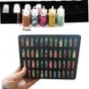 48-Piece Nail Decorations with Rhinestones and 48 Patterns view 2