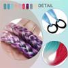 PORSMEER 3-Piece 60 cm Hair Tinsel Ponytail Extensions, Light Purple/Blue/Dark Purple view 4