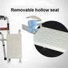 Folding Aluminum Rollator with Seat, Dual Walking Mode view 3