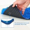 Synthetic Artificial Turf Mat, Cuttable DIY Outdoor Lawn Runner with Drainage Holes, Blue, 39 x 197 in view 4