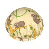 Cute Cartoon Sloth Print Soft Reusable Shower Cap view 1