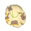 Cute Cartoon Sloth Print Soft Reusable Shower Cap view 2
