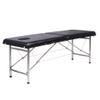 WQZStar Portable Folding Salon and Spa Massage Table, 2 Sections, Black view 1