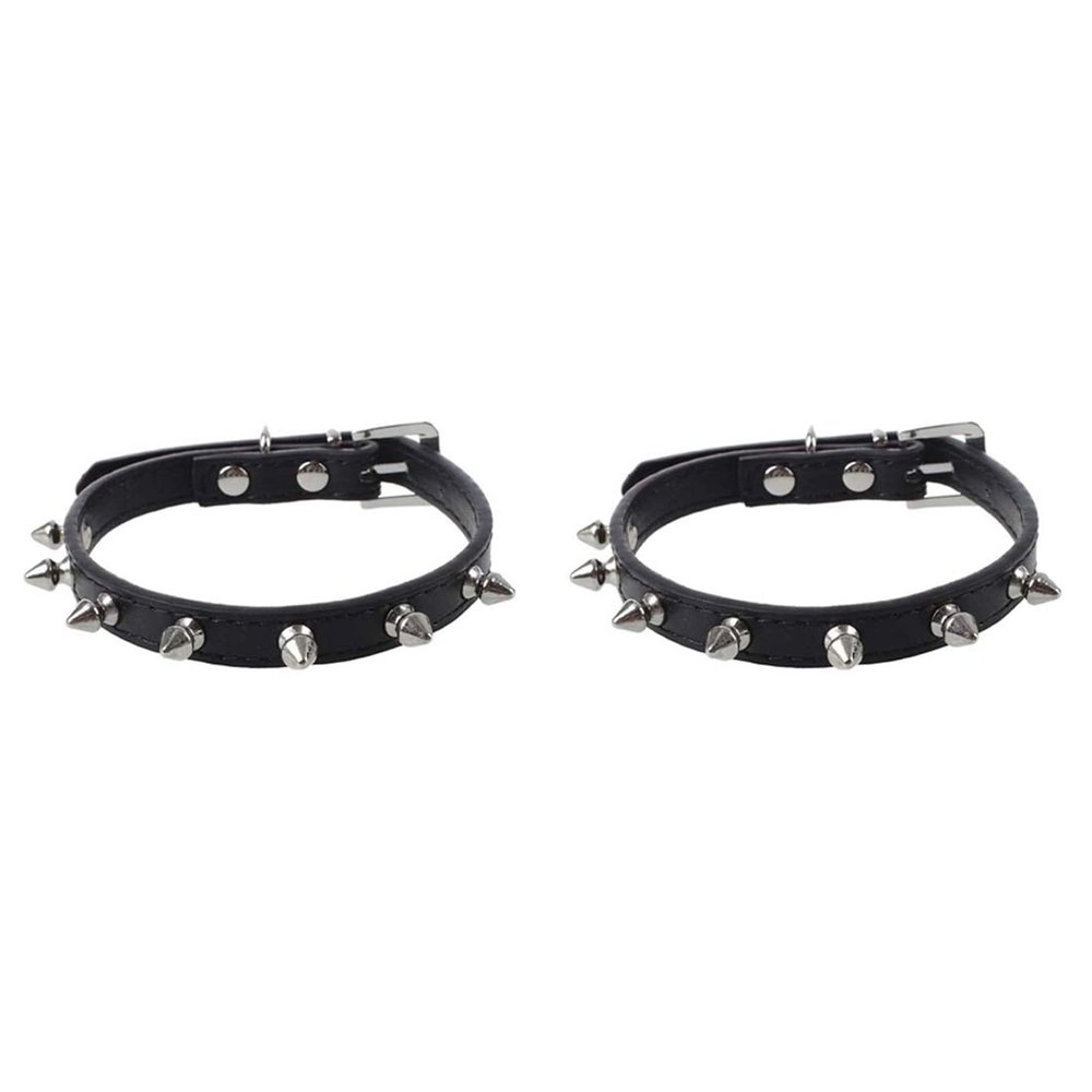 Beelooom 2X Dog Collar Adjustable S Black