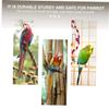 Yardwe 3-Piece Colorful Rattan Ball Toy with Bell for Budgies and Parrots view 4