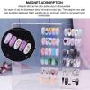 XHTLLO 5-Tier Acrylic Nail Art Display Stand, 60 Grids view 2