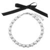 INOOMP White Pearl Necklace for Pets with Adjustable Jewelry Clasp, 1 Set view 1