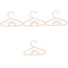 IMIKEYA 4-Piece Rattan Children's Hangers, Natural Nursery Decor, Space-Saving and Non-Slip view 1