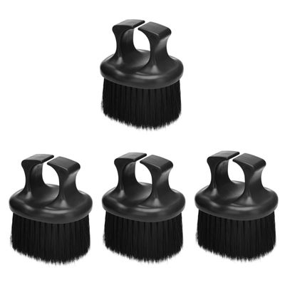 MAGICLULU 4-Piece Knuckle Barber Brushes for Hair, Mustaches and Beards