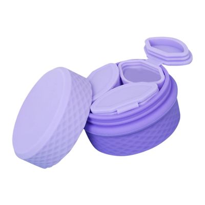 FOMIYES 4-Piece Travel-Size Silicone Toiletry Containers