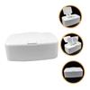 2-Pack Wet Wipe Dispensers, PP, White, with Lids view 3