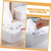 2-Pack Wet Wipe Dispensers, PP, White, with Lids view 4