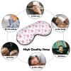 Adjustable Strap Sleep Eye Mask, Elastic Unisex Cover, Pink view 4