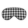 Adjustable Sleep Eye Mask, Party Game Mask, Black-and-White Houndstooth view 1