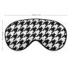 Adjustable Sleep Eye Mask, Party Game Mask, Black-and-White Houndstooth view 2