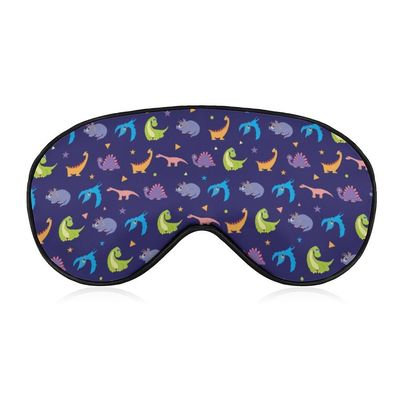 Cute Cartoon Dinosaur Eye Sleep Mask with Adjustable Strap