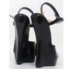 PROMI High Heels 18 cm Peep-Toe Wedge Sandals - Black | 43 view 3