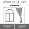Exquisite Blackout Curtains with Black Botanical Leaves, 3D, 200 x 213 cm view 4