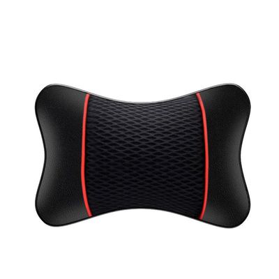 NURCIX Neck Pillow for Car Seats, Compatible with Mercedes-Benz GL X164 X166, Lumbar and Back Support, 4-Black Red
