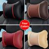 NURCIX Neck Pillow for Car Seats, Compatible with Mercedes-Benz GL X164 X166, Lumbar and Back Support, 4-Black Red view 4