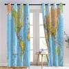 Blackout Curtains with Colorful World Map, 2-Piece Set, 75 x 166 cm view 3