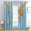 Blackout Curtains with Colorful World Map, 2-Piece Set, 75 x 166 cm view 4