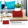 STOBAZA PU Leather Tissue Box for Home, Office and Car view 2