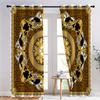 Blackout Curtains with Golden Mandala Pattern, 2-Pack, 66 x 90 in view 3